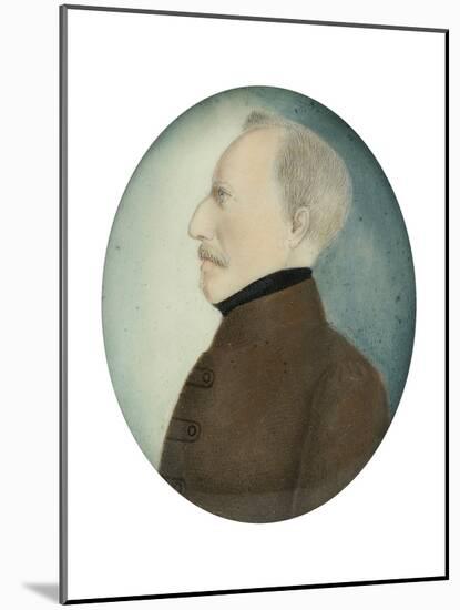 Miniature of “Colonel Gustafsson” former Gustav IV Adolf King of Sweden, c.1830-Unknown Artist-Mounted Giclee Print