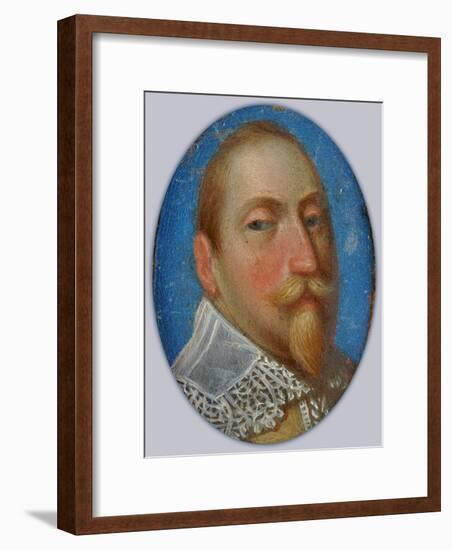 Miniature of Gustav II Adolf, King of Sweden, c.1630-Unknown Artist-Framed Giclee Print