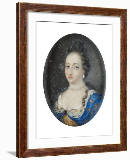 Miniature of Queen Ulrika Eleonora the Elder of Sweden, c.1680-Unknown Artist-Framed Giclee Print