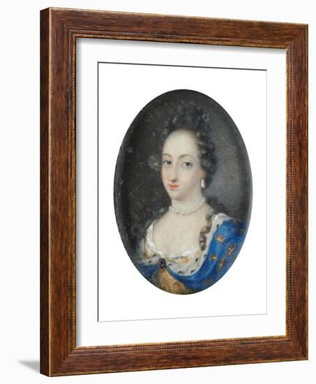 Miniature of Queen Ulrika Eleonora the Elder of Sweden, c.1680-Unknown Artist-Framed Giclee Print