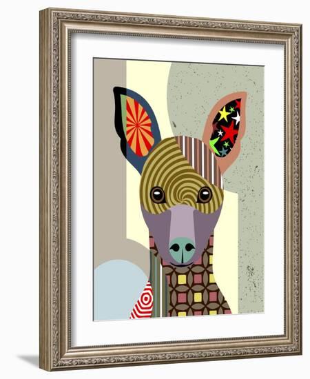 Miniature Pinscher-Lanre Adefioye-Framed Giclee Print