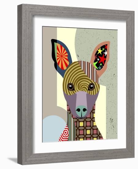 Miniature Pinscher-Lanre Adefioye-Framed Giclee Print