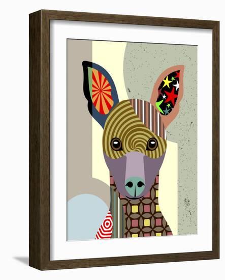 Miniature Pinscher-Lanre Adefioye-Framed Giclee Print