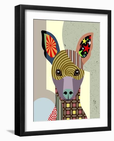 Miniature Pinscher-Lanre Adefioye-Framed Giclee Print