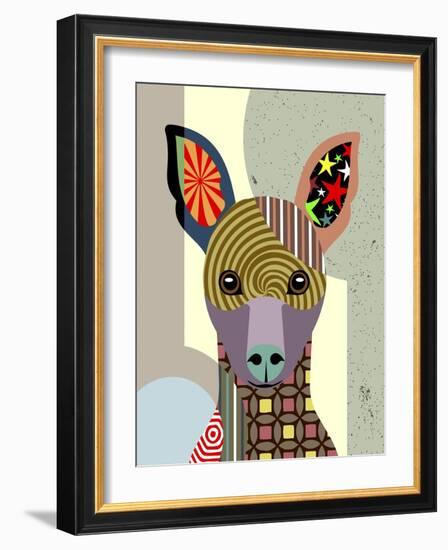 Miniature Pinscher-Lanre Adefioye-Framed Giclee Print