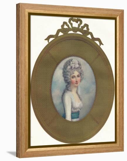 Miniature Portrait of Katherine, Lady Manners, Later Lady Huntingtower, 1787, (1907)-Richard Cosway-Framed Premier Image Canvas