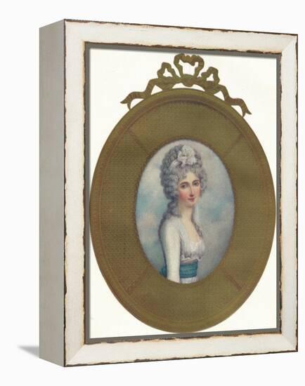 Miniature Portrait of Katherine, Lady Manners, Later Lady Huntingtower, 1787, (1907)-Richard Cosway-Framed Premier Image Canvas