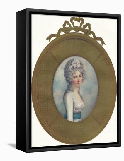 Miniature Portrait of Katherine, Lady Manners, Later Lady Huntingtower, 1787, (1907)-Richard Cosway-Framed Premier Image Canvas