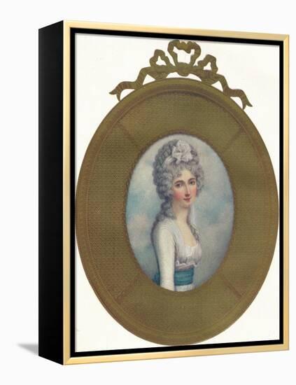 Miniature Portrait of Katherine, Lady Manners, Later Lady Huntingtower, 1787, (1907)-Richard Cosway-Framed Premier Image Canvas