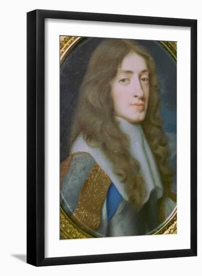 Miniature portrait of King James II of England as the Duke of York. Artist: Samuel Cooper-Samuel Cooper-Framed Giclee Print