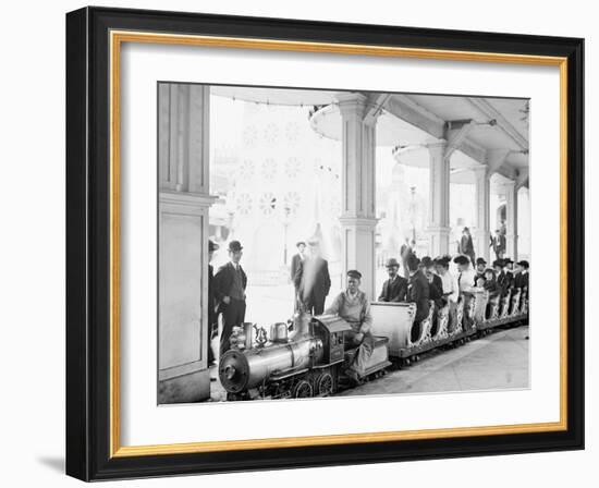 Miniature Railway, Coney Island, New York-null-Framed Photo