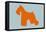 Miniature Schnauzer Orange-NaxArt-Framed Stretched Canvas