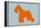 Miniature Schnauzer Orange-NaxArt-Framed Stretched Canvas