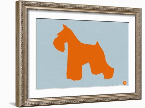 Miniature Schnauzer Orange-NaxArt-Framed Art Print