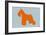 Miniature Schnauzer Orange-NaxArt-Framed Art Print