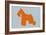 Miniature Schnauzer Orange-NaxArt-Framed Art Print