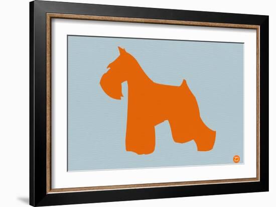 Miniature Schnauzer Orange-NaxArt-Framed Art Print