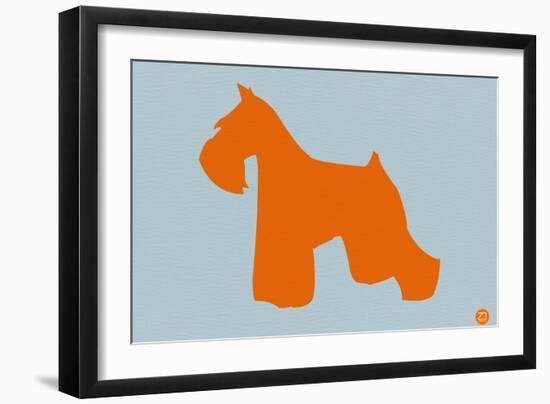 Miniature Schnauzer Orange-NaxArt-Framed Art Print