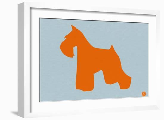 Miniature Schnauzer Orange-NaxArt-Framed Art Print