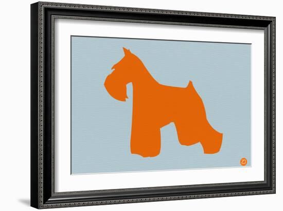 Miniature Schnauzer Orange-NaxArt-Framed Art Print