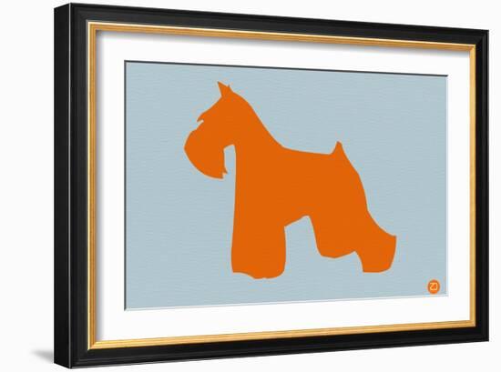 Miniature Schnauzer Orange-NaxArt-Framed Art Print