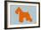 Miniature Schnauzer Orange-NaxArt-Framed Art Print