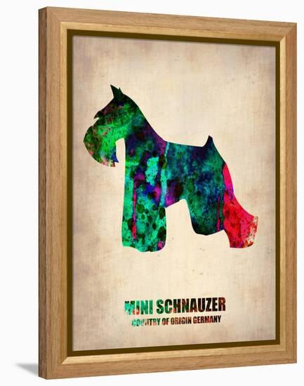 Miniature Schnauzer Poster-NaxArt-Framed Stretched Canvas