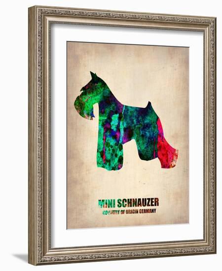 Miniature Schnauzer Poster-NaxArt-Framed Art Print