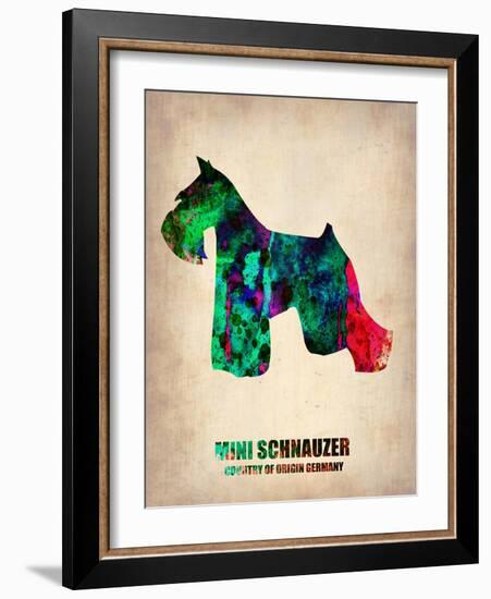 Miniature Schnauzer Poster-NaxArt-Framed Art Print