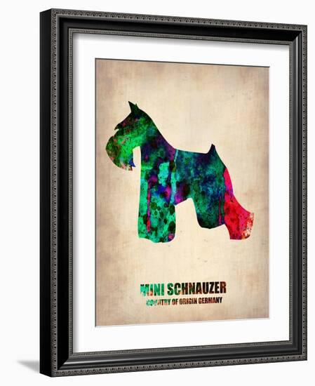 Miniature Schnauzer Poster-NaxArt-Framed Art Print