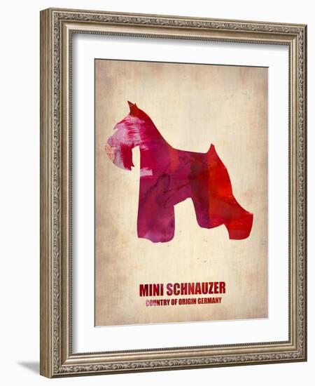 Miniature Schnauzer Poster-NaxArt-Framed Art Print