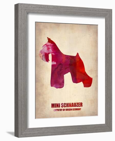 Miniature Schnauzer Poster-NaxArt-Framed Art Print