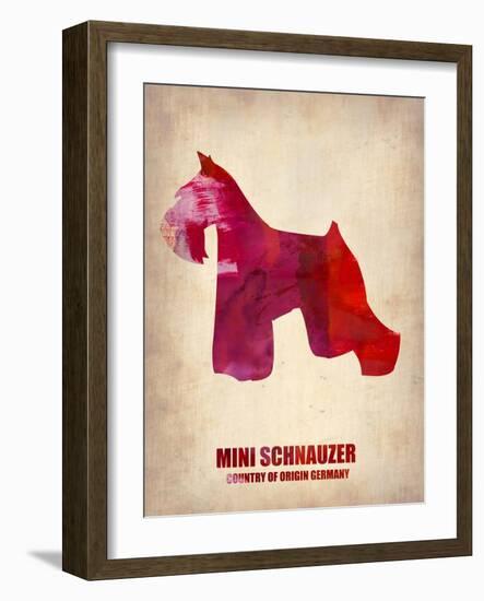 Miniature Schnauzer Poster-NaxArt-Framed Art Print