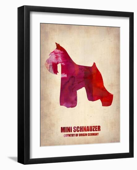 Miniature Schnauzer Poster-NaxArt-Framed Art Print