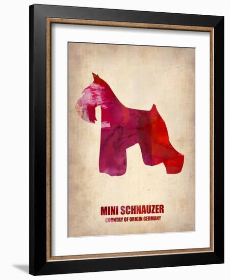 Miniature Schnauzer Poster-NaxArt-Framed Art Print