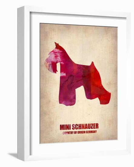 Miniature Schnauzer Poster-NaxArt-Framed Art Print