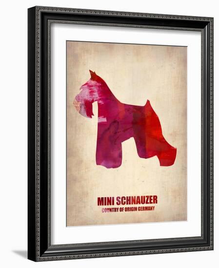 Miniature Schnauzer Poster-NaxArt-Framed Art Print