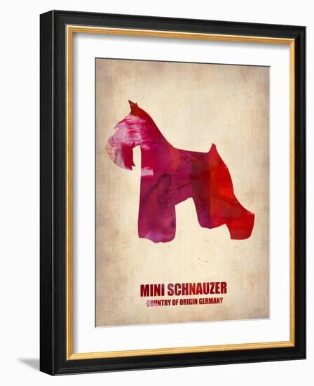 Miniature Schnauzer Poster-NaxArt-Framed Art Print