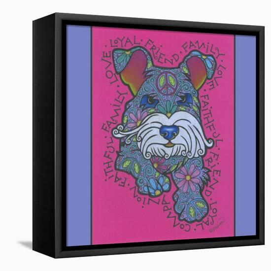 Miniature Schnauzer-Denny Driver-Framed Premier Image Canvas