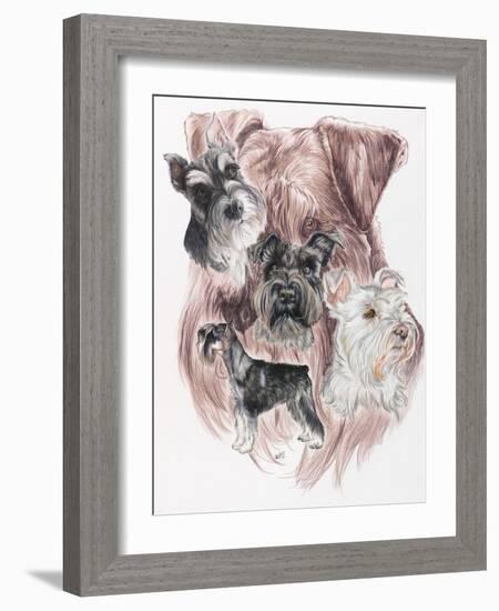 Miniature Schnauzer-Barbara Keith-Framed Giclee Print