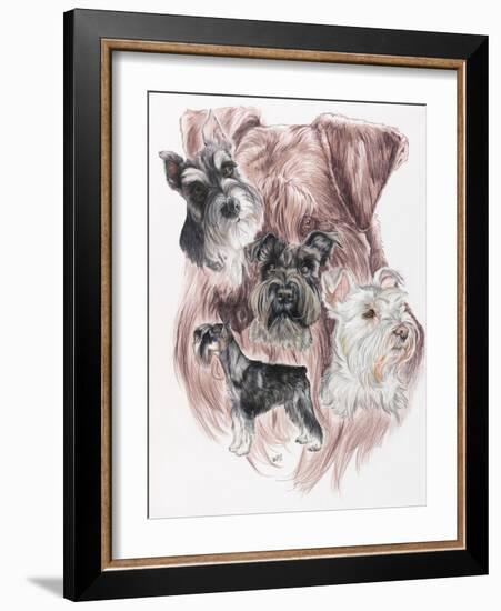 Miniature Schnauzer-Barbara Keith-Framed Giclee Print