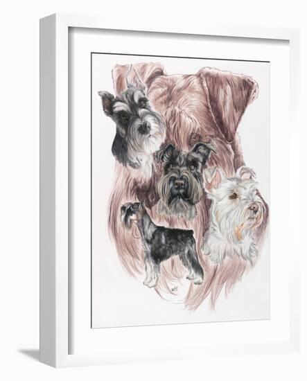 Miniature Schnauzer-Barbara Keith-Framed Giclee Print