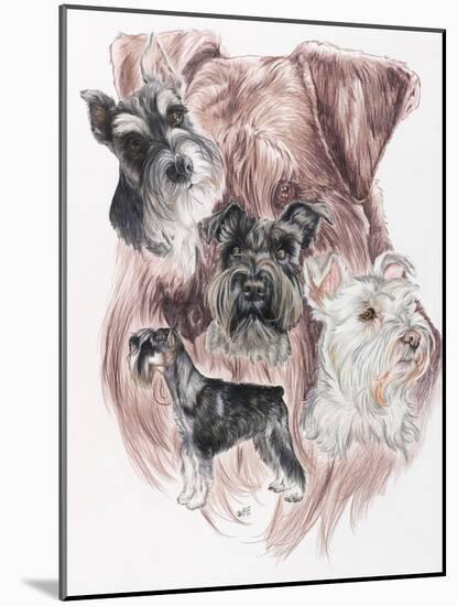 Miniature Schnauzer-Barbara Keith-Mounted Giclee Print