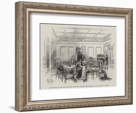 Miniature Stage for Madame Eleonora Duse's Performance at Windsor Castle-Herbert Railton-Framed Giclee Print