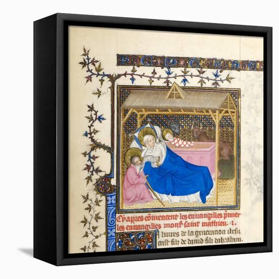 Miniature with Nativity of Christ-French-Framed Premier Image Canvas