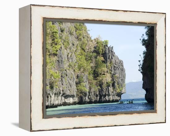 Miniloc Island Big Lagoon, Bacuit Bay, Palawan, Philippines, Southeast Asia, Asia-null-Framed Premier Image Canvas