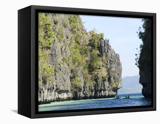Miniloc Island Big Lagoon, Bacuit Bay, Palawan, Philippines, Southeast Asia, Asia-null-Framed Premier Image Canvas