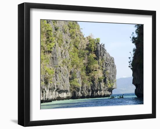 Miniloc Island Big Lagoon, Bacuit Bay, Palawan, Philippines, Southeast Asia, Asia-null-Framed Photographic Print