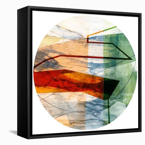 Minimal Circle II-Sisa Jasper-Framed Stretched Canvas