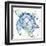 Minimal Sketch Turtle-Milli Villa-Framed Art Print